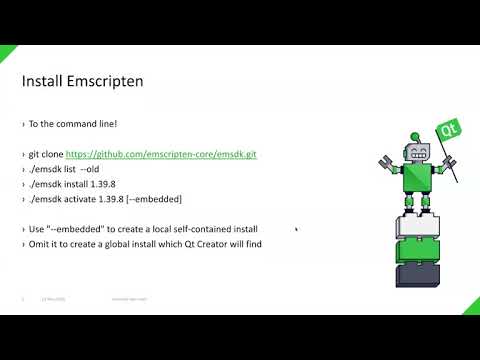Build your first WebAssembly application {Qt Virtual Tech Con 2020}