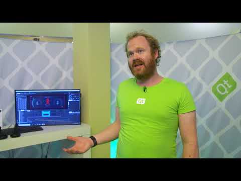 Virtual reality cockpit built with Qt Design Studio and Autodesk VRED